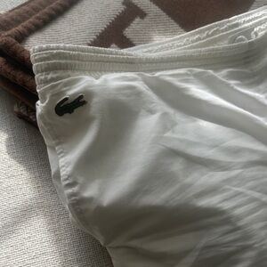 Authentic Lacoste Classic White track pants